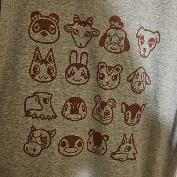 Nintendo Gray Animal Crossing T-Shirt - Picture 3 of 4